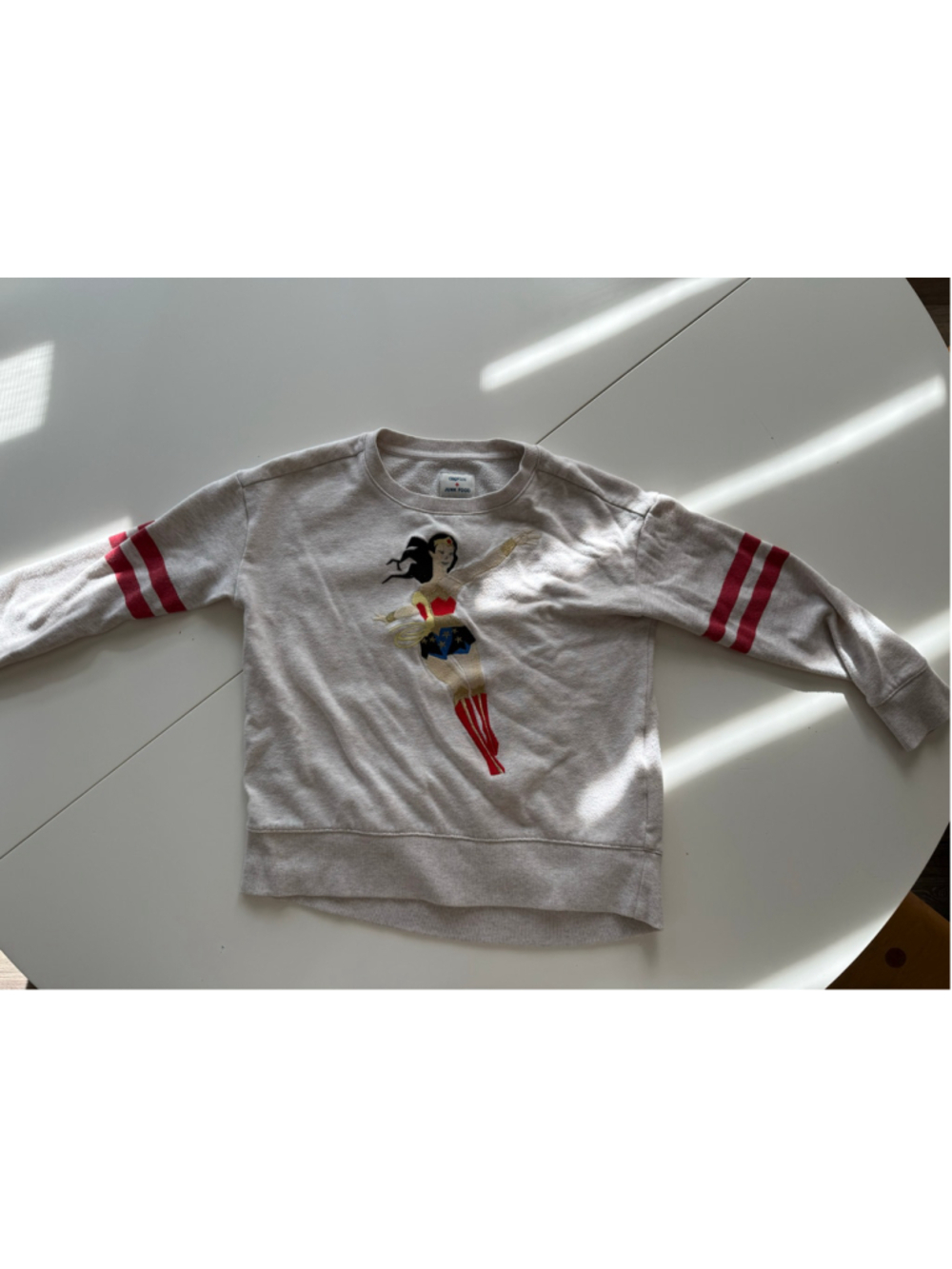 GapKids × Junk Food Wonder Woman Fleece Sweatshirt | Girls 6–7